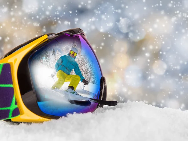 Colorful ski glasses — Stock Photo, Image