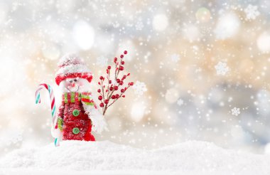 Kardan adamla Noel arkaplanı