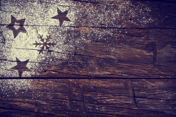 Dolci natalizi su sfondo di legno, primo piano . — Foto Stock