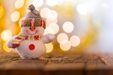 Kardan adamla Noel arkaplanı