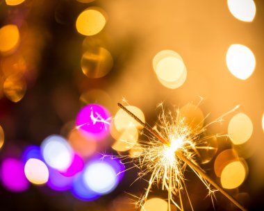 Renkli maytap, yakın çekim.