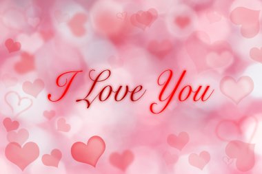 Sevgililer günü kalpleri arka plan. 