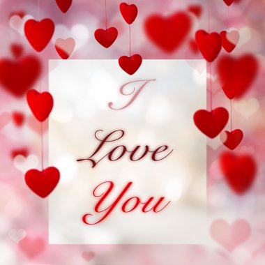 Sevgililer günü kalpleri arka plan. 