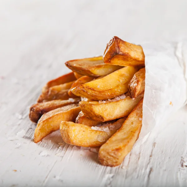 Close-up huisgemaakte frieten — Stockfoto