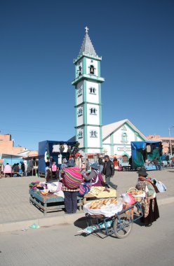 Pazar pazarı El Alto şehrin, La Paz bölge, Bolivya