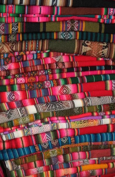 South American traditional fabric — Stock Photo, Image