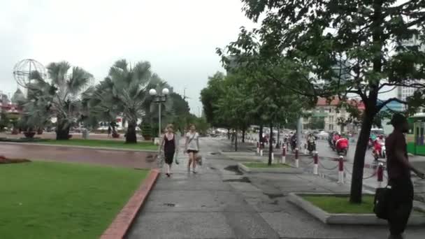 호치민 시티의 중심 거리 — 비디오