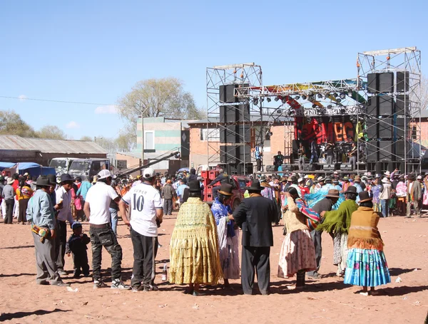 Concert in Altiplano in La Paz, Bolivia, South America — Stock Photo, Image