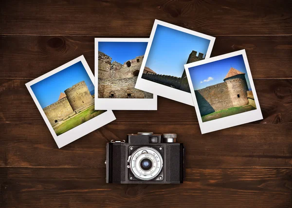 Cztery zdjęcia z średniowiecznego zamku — Zdjęcie stockowe