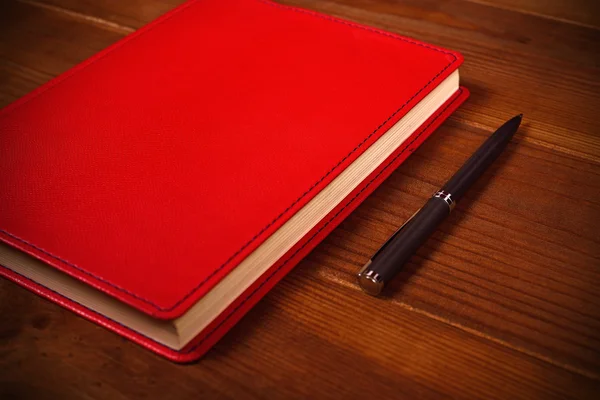 日記やペン — ストック写真