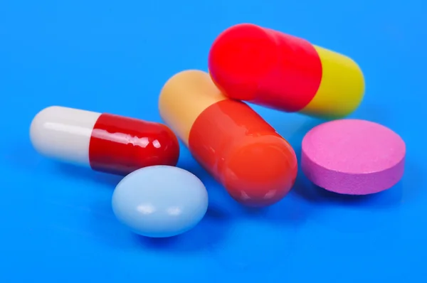 Colorful pills and capsules — Stock Photo, Image