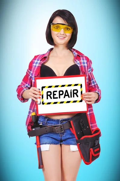 Clipboard with repair — Stock Photo, Image