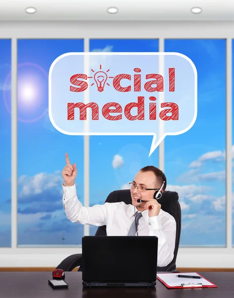 Soziale Medien — Stockfoto