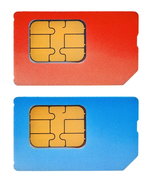 Two sim cards — Stock Photo, Image