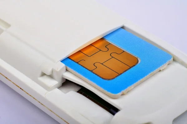 Cartão SIM no modem — Fotografia de Stock