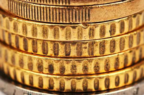 Monedas de oro en euros —  Fotos de Stock