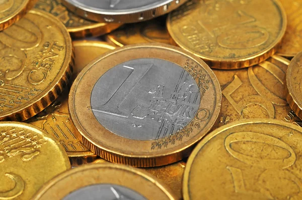 One Euro coin — Stock Photo, Image