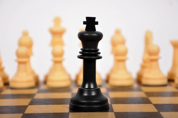 Black Chess King — Stock Photo, Image