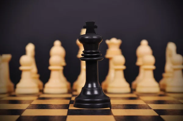 Black Chess King — Stock Photo, Image