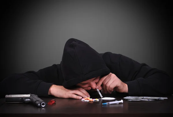 Addict in despair — Stock Photo, Image