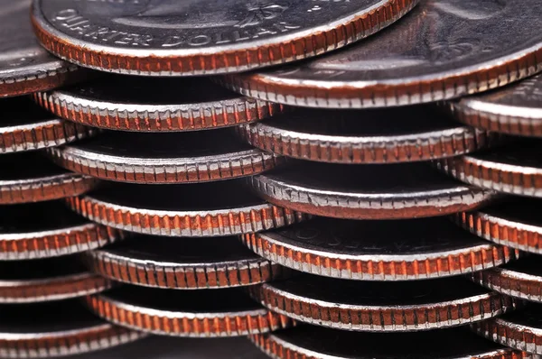 Monedas de plata — Foto de Stock