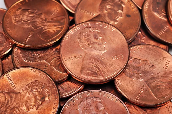 Monedas de centavo —  Fotos de Stock