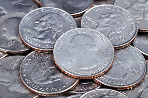 US cent coins — Stock Photo, Image