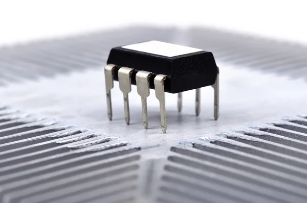 Microchip negro — Foto de Stock