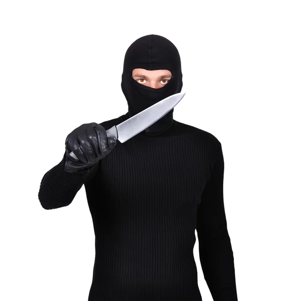 Man with knife — Stock Photo, Image