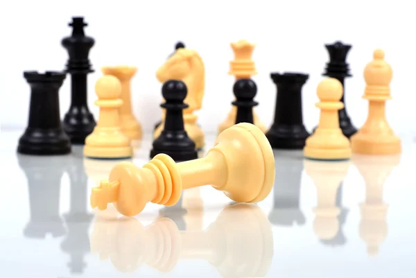 Rei xadrez companheiro — Fotografia de Stock