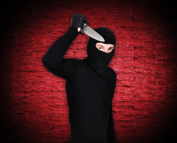 Man holding knife — Stock Photo, Image