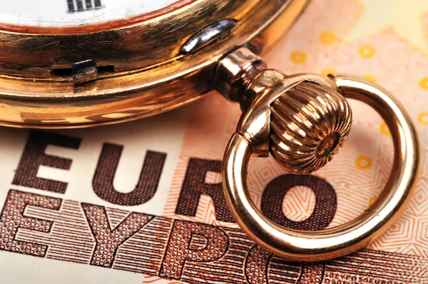 Oglądaj i euro — Zdjęcie stockowe
