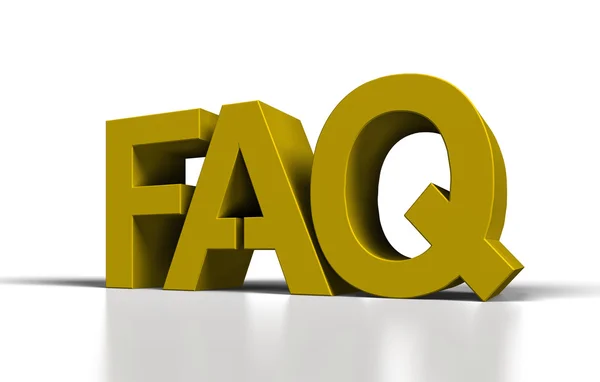 FAQ 3d — Stockfoto