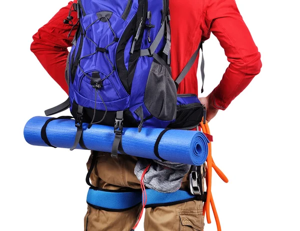 Tourist  with backpack — Stock Photo, Image