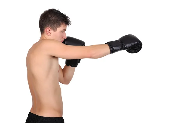 Hombre ejercitando el boxeo —  Fotos de Stock