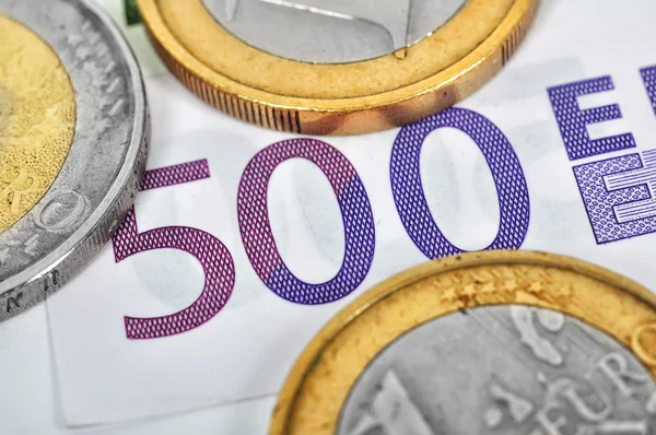 Moeda de notas de euro — Fotografia de Stock