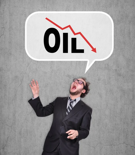 Fald i oliepriserne - Stock-foto