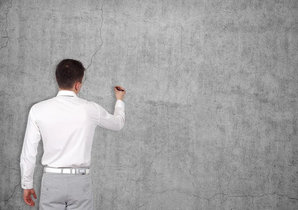 Homem de negócios desenho — Fotografia de Stock