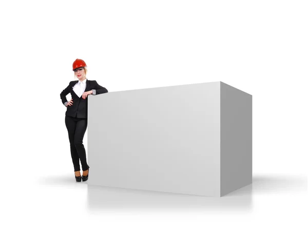 Engineer businesswoman — Stock Photo, Image