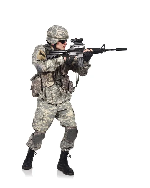 Amerikansk soldat – stockfoto