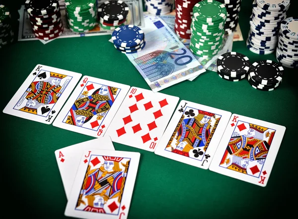 Poker oyun kavramını — Stok fotoğraf