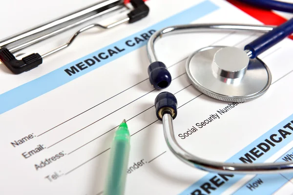 Carta medica — Foto Stock