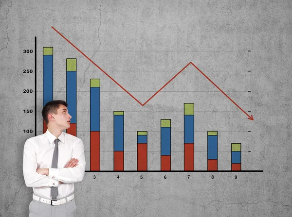 Gráfico de caída —  Fotos de Stock