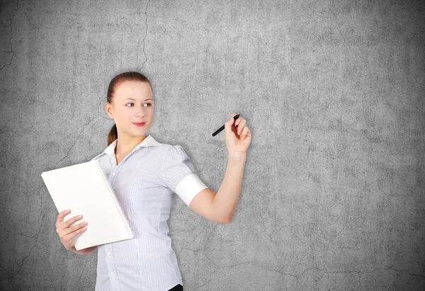 Vrouw tekenen — Stockfoto