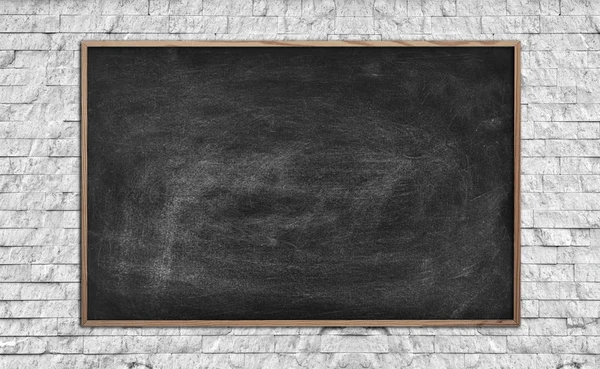 Blank chalk board — Stock Photo, Image