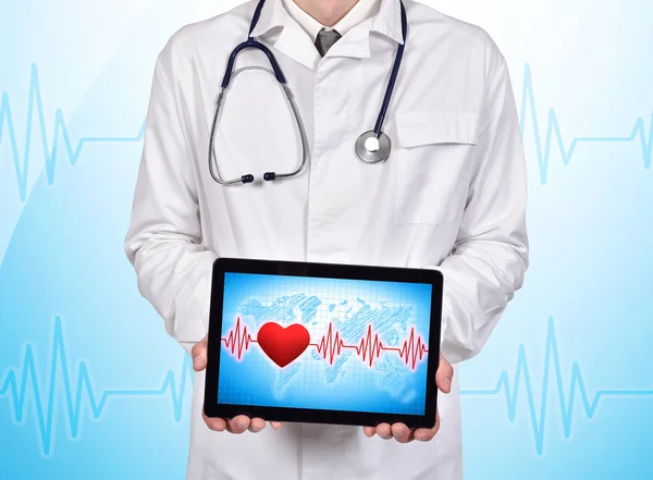 Touch pad with pulse — Stock Photo, Image