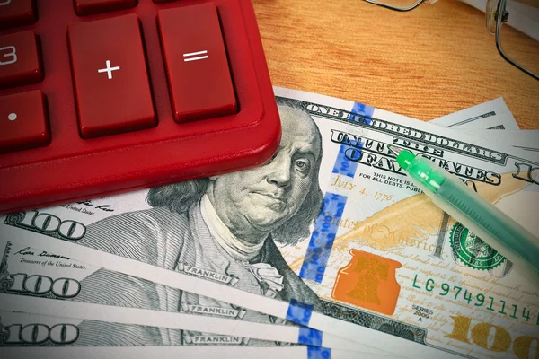 Stack of dollar bills — Stock Photo, Image