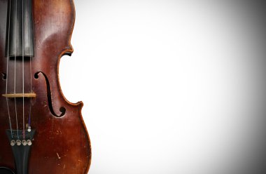 violin and space for text