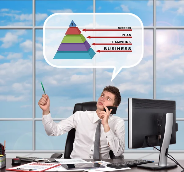 Finansical pyramid — Stock Photo, Image