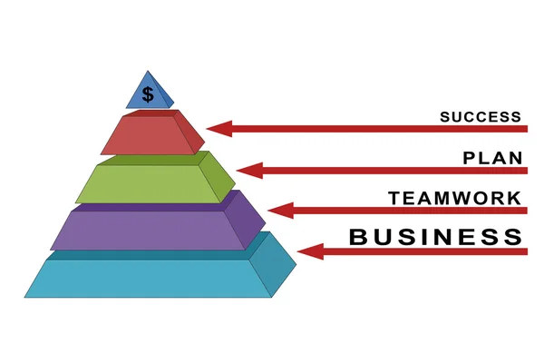 Бизнес-пирамида — стоковое фото